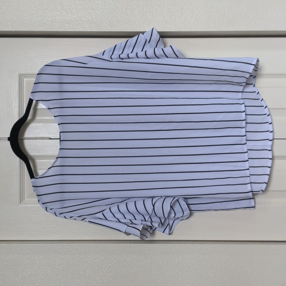 Black and white blouse